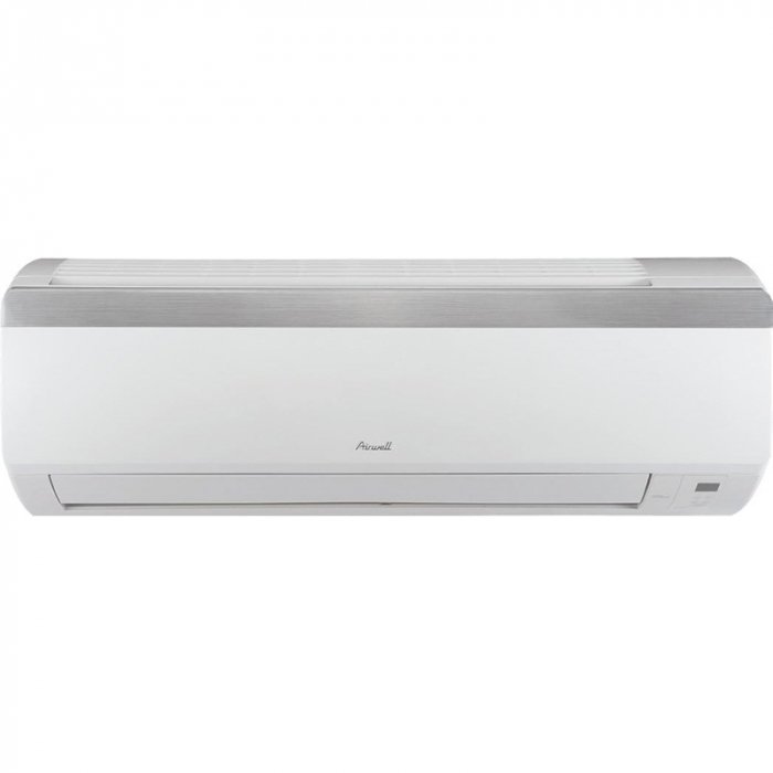 Настенный кондиционер Airwell HHD 009 Настенный кондиционер Airwell HHD 00925 м? - 2.6 кВт<br>AIRWELL HHD 009 это высококлассная настенная сплит-система с широким функциональным оснащением, передовой конструкцией и надежной и понятной системой управления. Данное устройство отличается современным дизайнерским исполнением внутреннего блока; на передней панели установлен удобный дисплей, на котором отображается информация о заданной температуре.<br>Особенности и преимущества:<br><br>Плоская панель.<br>Светодиодный дисплей с отображением заданной температуры воздуха в помещении.<br>Низкий уровень шума.<br>Высокопроизводительный хладагент R410A.<br>Компактные размеры.<br>Автоматическая очистка и внутренняя осушка.<br>Автоматический перезапуск после отключения питания.<br>Самодиагностика с отображением кода неисправности.<br>Режим усиленного охлаждения и нагрева.<br>Высокоэффективные фильтры, включая фотокаталитический и антибактериальный предварительные фильтры.<br>Беспроводной пульт дистанционного управления RC08A.<br><br>Инверторные настенные сплит-системы AIRWELL серии HHF созданы для организации необходимых климатических условий на территории жилых и офисных помещений в течение всех сезонов года. Все модели отличаются повышенной энергоэффективностью, имеют гарантированный производителем долгий срок службы, а также в процессе работы практически не создают шум. <br><br>Уровень шума, дБа: 47<br>Страна бренда: Франция<br>Горизонтальная регулировка потока: Нет<br>Габариты ВхШхГ, см: 55x65,8x27,5<br>Производитель: Китай<br>Компрессор: Инвертор<br>Вес, кг: 28<br>Площадь, м?: 25<br>Уровень шума, дБа: 24<br>Режим работы: холод/тепло<br>Габариты ВхШхГ, см: 28,3x77x20,1<br>Вес, кг: 8<br>Охлаждение, кВт: 2,65<br>Обогрев, кВт: 3,52<br>Потребление при охлаждении, кВт: 0,80<br>Потребление при обогреве, кВт: 0,80<br>Охлаждающая способность, тыс. BTU: 9<br>Диапазон t на охлаждение, С: +10...+48<br>Диапазон t на обогрев, С: 15...+24<br>Расход воздуха, м3/ч: 630<br>Хладагент: R410A<br>Max длина трассы, м: 15<br>диаметр газовой трубы, дюйм: 3/8<br>диаметр жидкостной трубы, дюйм: 1/4<br>Фильтр тонкой очистки: Нет<br>Плазменный фильтр: Нет<br>Предварительный фильтр: Да<br>Ионизатор воздуха: Нет<br>Самоочистка внут блока: Да<br>Катехиновый фильтр: Нет<br>Антибактериальный фильтр: Да<br>Подмес свежего воздуха: Нет<br>Авторестарт: Да<br>Самодиагностика: Да<br>WiFi: Нет<br>Непрерывное движение заслонок: Нет<br>Теплый пуск: Нет<br>Пульт Д/У: Да<br>Дисплей: Да<br>Ночной режим: Нет<br>Авто режим: Да<br>Сенсор движения: Нет<br>Антиаллергенный фильтр: Нет<br>Напряжение, В: 220 В<br>Сила тока, А: None<br>Гарантия: 3 года<br>Ширина мм: 770<br>Высота мм: 283<br>Глубина мм: 201