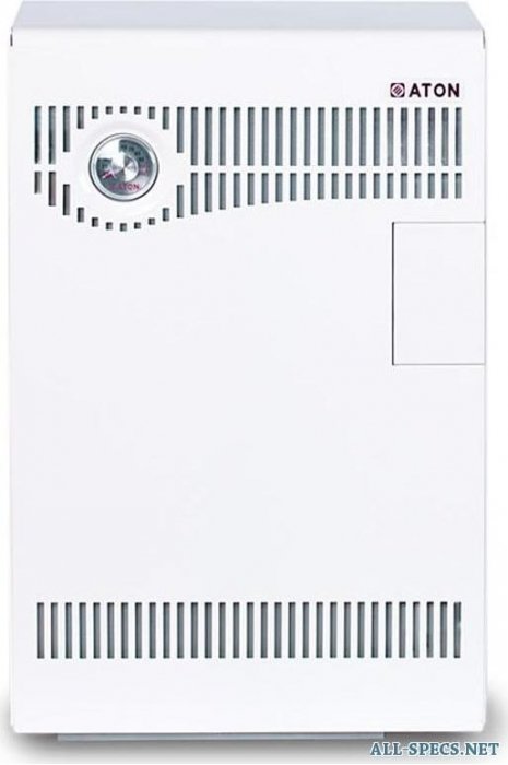 Котел Aton Compact АОГВМНД-7ЕB Котел Aton Compact АОГВМНД-7ЕB10 кВт<br>Котлы, выпускаемы компанией ATON, АОГВМНД оснащены герметичной камерой сгорания и применяются для снабжения горячей водой и теплом жилых домов, квартир, коммунальных сооружений и зданий другого типа, имеющие в своём составе систему водяного отопления и теплоноситель с естественной либо принудительной циркуляцией, а также систему, снабжающую здания горячей водой, которая использует природный газ с низким давлением.<br>Компания ATON изготавливает парапетные газовые котлы с возможностью установки на стену. Данные котлы оборудованы закрытой камерой сгорания с мощностью на выходе 7, 10, 12,5 и 16 кВт. Специфические характеристики котлов ATON, позволяют использовать их в зданиях и сооружениях, имеющих теплоноситель с естественной циркуляцией. Горение воздуха и отвод ненужных продуктов сгорания обеспечивается за счёт горизонтального дымовоздухоотвода, оснащённого двумя трубами, расположенные на внешней стене сооружения.<br>Котлы ATON АОГВМНД не используют для своей эксплуатации электроэнергию и крепятся около внешней стены здания. Данные котлы производятся в однофункционных и двухфункционных версиях. Следует отметить отличительную характеристику котлов компании ATON возможность универсального подключения, благодаря которому обеспечивается лёгкость, простота и комфортность монтажных и технических работ.<br>Характерные преимущества и плюсы котлов ATON АОГВМНД:<br><br>Котлы АОГВМНД не требуют подключения дымохода, а соответственно дополнительных работ.<br>Данные котлы работают без использования электроэнергии.<br>Имеется возможность универсального монтажа в индивидуальных квартирах и частных домах.<br>Конструкторская надёжность и лёгкость котла.<br>Индивидуальное и современное дизайнерское решение, при изготовлении котлов.<br>Высококачественная и квалифицированная сборка котлов.<br>Малые габариты, благодаря которым котёл не требует много место и его можно устанавливать в любом месте дома, квартиры.<br>Элементы от ведущих мировых лидеров в теплотехническом оборудовании, использующиеся для производства котлов. <br>Низкая и доступная цена на приобретение, установку и обслуживание котла.<br><br>Аббревиатуры и расшифровка:<br>А аппарат<br>Г газовый<br>О отопительный<br>В водогрейный<br>МН отводка продуктов сгорания при помощи внешней стены<br>Д аппарат с двухсторонним выполнением<br>7 тепловая мощность на выходе<br>Е тип автоматики использующейся в котлах( E компания Sit Group (Италия), X компания Honeywell(Германия), М компания Mertik maxitrol(Германия)).<br> <br>Отличительные черты и характеристики котлов ATON серии АОГВМНД:<br><br>Котлы, оборудованы микрощелевыми низкофакельными атмосферными инжекционными горелками Polidoro (производятся в Италии).<br>Для производства сваренного газотрубного теплообменника, применяется исключительно сталь высокого качества с толщиной 3 мм. В основе конструкции теплообменника лежат дымогарные трубы со специфическим зигзагообразным профилем, который позволяет обеспечить максимально эффективную теплопередачу. Благодаря этому номинальный КПД котла увеличивается до 90%, а также обеспечивается низкая температура выходных газов.<br> Строгий и тщательный контроль качества изготовления, это обусловлено непрерывными тестами и контрольными процедурами деталей и узлов в течение всего процесса изготовления котлов ATON.<br>Независимость котла от электроэнергии, циркуляция воды без использования насоса, низкое гидравлическое сопротивление.<br>Безопасность обеспечивается автоматикой произведённой итальянской компанией Sit Group .<br><br><br>Страна: Украина<br>Производство: Украина<br>Тип котла: Энергонезависимые<br>Режим работы: Отопление/ГВС<br>Камера сгорания: Закрытая<br>Горелка: Инжекторная<br>Max мощность, кВт: 7,0<br>Min мощность, кВт: None<br>Max давление отопит контура , Атм: 1,5<br>Min давление отопит контура , Атм: None<br>Расширительный бак: Да<br>Циркуляционный насос: Нет<br>Встроенный накопительный бойлер: Нет<br>Возможность подключения бойлера ГВС: None<br>Тип теплообменника: Пластинчатый<br>Max давление в контуре ГВС, Атм : None<br>Min давление в контуре ГВС, Атм : None<br>Производительность 916; ГВС 30С, л/мин: None<br>Max расход природного газа, m3/кг: 0,9<br>Max расход сжиженного газа, м3/час: None<br>Номинальное давление природного газа, мбар : None<br>Присоединительный диаметр дымохода, мм: Нет<br>Присоединительный диаметр газопровода, дюйм: 1/2<br>диаметр дымохода раздельного, мм: 128<br>Присоединительный диаметр контур отопления, дюйм: 1 1/2<br>Присоединительный диаметр контур ГВС, дюйм: 1/2<br>Электрическая мощность, Вт: None<br>Частота тока, Гц: Нет<br>Напряжение сети, В: Нет<br>ГабаритыВxШxГ, см: 70х58х29<br>Вес, кг: 32<br>Гарантия: 1 год<br>Тип установки: Настенная<br>Погодозависимая автоматика: None<br>Самодиагностика: Нет<br>Режим Теплые полы: Нет<br>Дистанционное управление: Нет<br>Защита от замерзания: Нет<br>Термостат защиты от перегрева: Нет<br>Низкий уровень NOx: Нет<br>Электронная система управления: Нет<br>Механическая система управления: Да<br>Манометр: Нет<br>Защита теплообменника от конденсата: Нет<br>Ионизационный контроль пламени: Нет<br>Антиблокировка насоса: Нет<br>Обводной контур bypass: Нет<br>Функциональный ЖК дисплей: Нет<br>Аварийный сброс теплоносителя: Нет<br>Электронный блок каскадного регулирования: Нет<br>Газовый клапан Мультиблок: Нет<br>Возможность установки в жилой зоне: Нет<br>Эксплуатация в отдельной котельной: Да<br>Русифицированный интерфейс: Нет<br>Интуитивно понятное управление: Да<br>Регулируемые по высоте ножки котла: Нет<br>Датчик расхода воды: Нет<br>Ширина мм: 580<br>Высота мм: 700<br>Глубина мм: 290