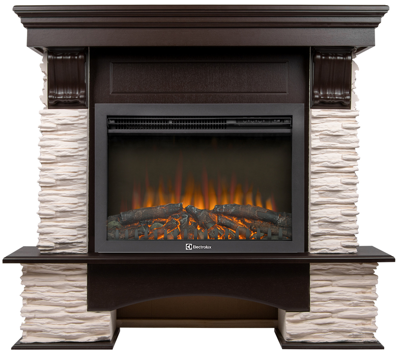 Электрокамин с широким очагом 2D Electrolux, Коричневый, Electrolux EFP/P-2520LS N с порталом Firelight Pietra Nuovo 25 камень сланец белый, шпон темный дуб
Электрокамин с широким очагом 2D Electrolux, Коричневый, Electrolux EFP/P-2520LS N с порталом Firelight Pietra Nuovo 25 камень сланец белый, шпон темный дуб