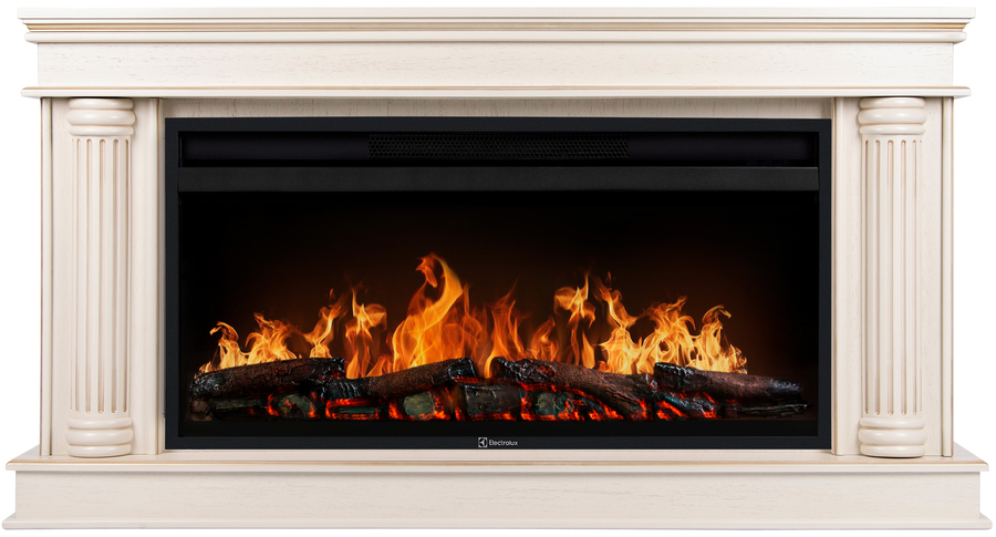 Электрокамин с широким очагом 2D Electrolux, Бежевый, Electrolux EFP/P-3620LS с порталом Firelight Olympia 36, слоновая кость с золотой патиной
Электрокамин с широким очагом 2D Electrolux, Бежевый, Electrolux EFP/P-3620LS с порталом Firelight Olympia 36, слоновая кость с золотой патиной