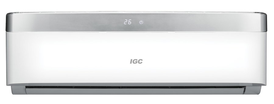 Настенный кондиционер IGC RAS/RAC-V24NHS Настенный кондиционер IGC RAS/RAC-V24NHS70 м? - 7 кВт<br>Климатическая техника IGC RAS/RAC-V24NHS это сплит-система бытового назначения, которая гарантирует качественный и эффективный обогрев и охлаждение в зависимости от потребностей пользователя и членов его семьи на данный момент. Кроме этих функций, кондиционер имеет режим вентиляции, который позволит равномерно распределить воздушный поток по помещению.<br>Особенности рассматриваемой модели настенного кондиционера серии Solo DC Inverter:<br><br>Новинка сезона!<br>Инверторная технология.<br>Энергоэффективность класса А.<br>Быстрое охлаждение воздуха в помещении.<br>Великолепный дизайн.<br>3D забор воздуха.<br>LED панель.<br>Катехиновый фильтр.<br>Фотокаталитический фильтр.<br>Ионизатор.<br>Эффективный вентилятор.<br>Озонобезопасный фреон.<br>Вертикальная регулировка положения жалюзи.<br>Горизонтальная регулировка положения жалюзи.<br>Усовершенствованное воздухораспределение.<br>В комплекте поставляется многофункциональный пульт ДУ.<br>Компактность кондиционера.<br>Современный дизайн климатического оборудования.<br>Легкость в эксплуатации.<br>Гарантия на компрессор 5 лет.<br><br>Кондиционеры серии Solo DC inverter от одного из ведущих производителей Великобритании компании IGC изготовлены с применением современных материалов и технологий. Все модели исполнены в стильном дизайне, который идеально дополнит собой любой современный интерьер помещения. Высокая точность в поддержании заданных параметров функционирования достигается благодаря наличию в конструкциях инверторных компрессоров. Приборы потребляют минимум электроэнергии энергоэффективность класса А . <br><br>Уровень шума, дБа: 58<br>Горизонтальная регулировка потока: Ручная<br>Страна бренда: Великобритания<br>Производитель: Китай<br>Габариты ВхШхГ, см: 62,9x83x28,5<br>Компрессор: Инвертор<br>Вес, кг: 45<br>Площадь, м?: 70<br>Режим работы: холод/тепло<br>Уровень шума, дБа: 38<br>Габариты ВхШхГ, см: 31,3x103,5x22<br>Охлаждение, кВт: 6,9<br>Обогрев, кВт: 7,1<br>Вес, кг: 14<br>Потребление при охлаждении, кВт: 2,025<br>Потребление при обогреве, кВт: 1,884<br>Охлаждающая способность, тыс. BTU: 24<br>Диапазон t на охлаждение, С: 5...+43<br>Диапазон t на обогрев, С: 10...+21<br>Расход воздуха, м3/ч: 950<br>Хладагент: R410A<br>Max длина трассы, м: 15<br>диаметр газовой трубы, дюйм: 5/8<br>диаметр жидкостной трубы, дюйм: 3/8<br>Фильтр тонкой очистки: Нет<br>Плазменный фильтр: Нет<br>Предварительный фильтр: Нет<br>Ионизатор воздуха: Да<br>Самоочистка внут блока: Нет<br>Катехиновый фильтр: Да<br>Антибактериальный фильтр: Нет<br>Подмес свежего воздуха: Нет<br>Авторестарт: Да<br>Самодиагностика: Нет<br>WiFi: Нет<br>Непрерывное движение заслонок: Нет<br>Теплый пуск: Да<br>Пульт Д/У: Да<br>Дисплей: Да<br>Ночной режим: Да<br>Авто режим: Да<br>Сенсор движения: Нет<br>Антиаллергенный фильтр: Нет<br>Напряжение, В: 220 В<br>Сила тока, А: 9,0 / 8,4<br>Гарантия: 15 месяцев<br>Ширина мм: 1035<br>Высота мм: 313<br>Глубина мм: 220