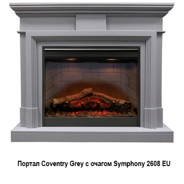 Электрокамин с широким очагом 2D Royal Flame, Серый, Royal Flame Coventry Grey с очагом Symphony 2608 EU/ 2624-L
Электрокамин с широким очагом 2D Royal Flame, Серый, Royal Flame Coventry Grey с очагом Symphony 2608 EU/ 2624-L