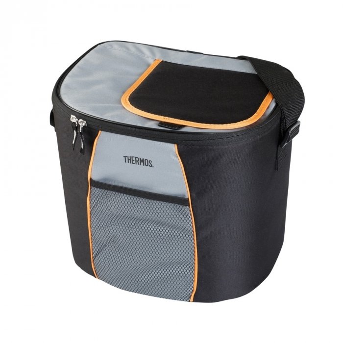 Сумка-холодильник Thermos E5 24 Can Cooler - Black/Gray Сумка-холодильник Thermos E5 24 Can Cooler - Black/GrayСумки-холодильники<br>Вместительная термосумка Thermos (Термос) E5 24 Can Cooler - Black/Gray отличается легким доступом к внутренней емкости, пользователю удастся в любое удобное время проконтролировать сохранность продуктов. Термоизоляционный слой конструкции позволяет обеспечить свежесть пищи сроком до 12 часов. Эргономичный дизайн сумки приглянется как женскому, так и мужскому полу. <br>Основные достоинства рассматриваемой модели сумки-термоса от Thermos:<br><br>Изолирующий слой позволяет сохранять свежесть и температуру продуктов.<br>Внешняя ткань устойчива к загрязнениям и легка в уходе, внутренняя поверхность гигиенична и непромокаема.<br>Застежка молния создает необходимые условия для изоляции.<br>Прочные ручки.<br>Устойчивое дно сумки выполнено из материала, защищающего от пачкающих поверхностей.<br>Удобная молния для быстрого доступа.<br><br>Сумки-термосы от торговой марки Thermos станут для вас отличными спутницами в путешествии или на пикнике, где они просто незаменимы благодаря своим эксплуатационным свойствам и пользовательским характеристикам. Данные аксессуары помимо того, что имеют большое количество дополнительных отделений, карманов для всяких мелочей и косметичку, при хранении удобно складываются.<br><br>Страна: Великобритания<br>Объем, л: 24<br>Мощность, Вт: Нет<br>Питание, В: Нет<br>Темп. max, С: None<br>Темп. min, С: None<br>Габариты ВxШxД, мм: 300x230x290<br>Вес, кг: 1<br>Гарантия: 6 месяцев<br>Кабель питания: Нет<br>Назначение: Сумкахолодильник