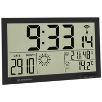 Цифровая метеостанция Bresser MyTime Jumbo LCD (черная) (74646)