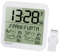 Проекционные часы Bresser MyTime Meteotime LCD, белые