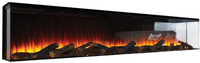 Стеклянный электрокамин British Fires New Forest 2400 with Signature logs