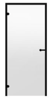 Двери стеклянные HARVIA 7/19 Black Line коробка алюминий, стекло прозрачное DA71904BL