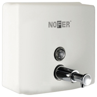 Дозатор Nofer INOX белый квадратный 1200 мл (03004.W)