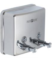 Для мыла Nofer INOX двойной глянцевый 2х600 мл. (03005)