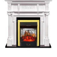 Деревянный камин Royal Flame Oxford с очагом Majestic FX Brass/Black