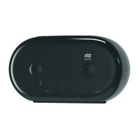Диспенсер для туалетной бумаги Tork SmartOne двойной в мини-рулонах Т9 черный (арт.682008)