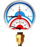 Термоманометр радиальный Watts FR 828(TMRA) 4 бар