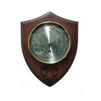 Барометр с гербом БРИГ КМ91372ТГБ1-М гравировка герб черный