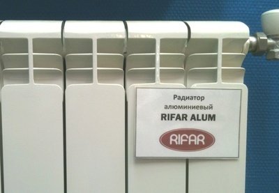 Алюминиевый радиатор Rifar Alum 500 8 секц. фото #3