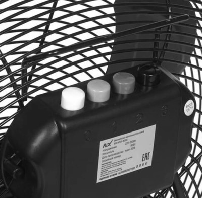 Напольный вентилятор  Rix NPSF-8000B (Черный) фото #3