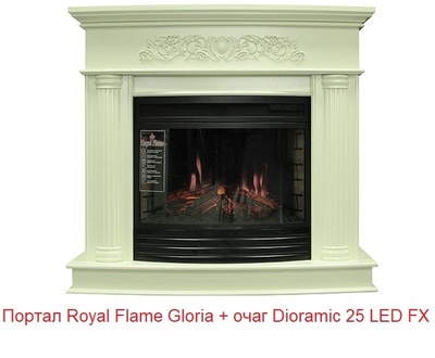 Широкий очаг 2D Royal Flame Dioramic 25 LED FX фото #14
