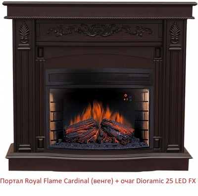 Широкий очаг 2D Royal Flame Dioramic 25 LED FX фото #19