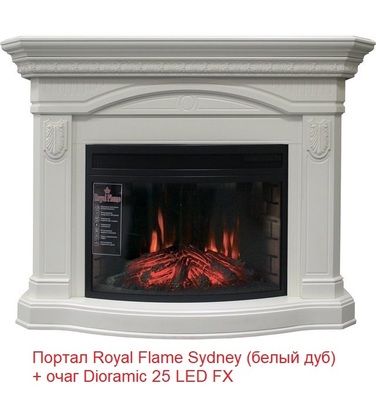 Широкий очаг 2D Royal Flame Dioramic 25 LED FX фото #11