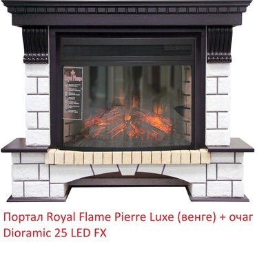 Широкий очаг 2D Royal Flame Dioramic 25 LED FX фото #3