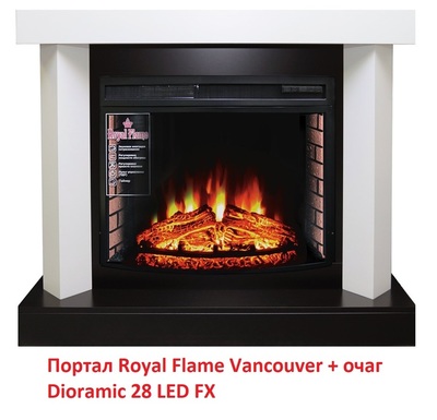 Широкий очаг 2D Royal Flame Dioramic 28 LED FX фото #14