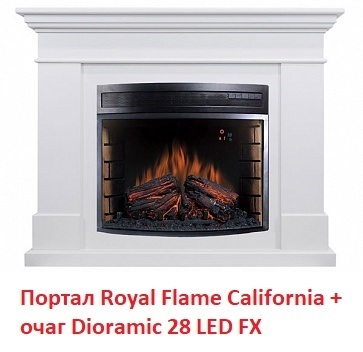 Широкий очаг 2D Royal Flame Dioramic 28 LED FX фото #7