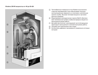 Настенный газовый котел 64 кВт Viessmann Vitodens 200-W (B2HAK13/B2HA881/B2HA246) фото #4