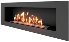 Настенный биокамин SteelHeat LONG 1200 Small встраиваемый