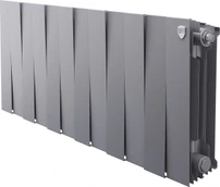 Биметаллический радиатор Royal Thermo PianoForte 300 Серебристый - 12 секц.
