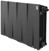 Биметаллический радиатор Royal Thermo PianoForte 300 Чёрный VR80 - 8 секц.