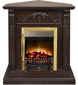 Электрокамин с классическим очагом 2D Real-Flame Anita corner AO-215 с очагом FOBOS LUX BL бытовой