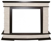 Широкий портал InterFlame Памир сланец под Panoramic 33W FX (тёмный дуб)