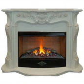 Электрокамин с широким очагом 3D Real-Flame Ellada 33 WT-659G с очагом 3D Firestar 33 с увлажнителем воздуха