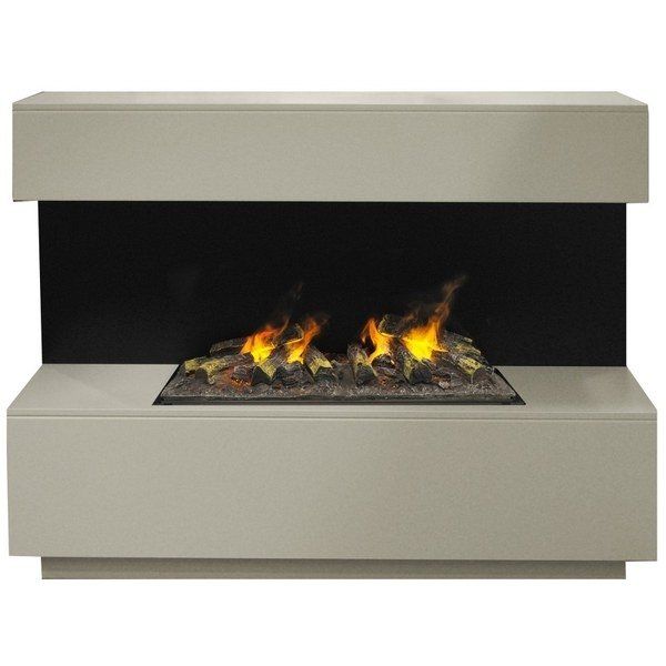 Линейный электрокамин Real-Flame Modern CST 630 WT-P511 с очагом 3D CASSETTE 630 Black Panel прямоугольный