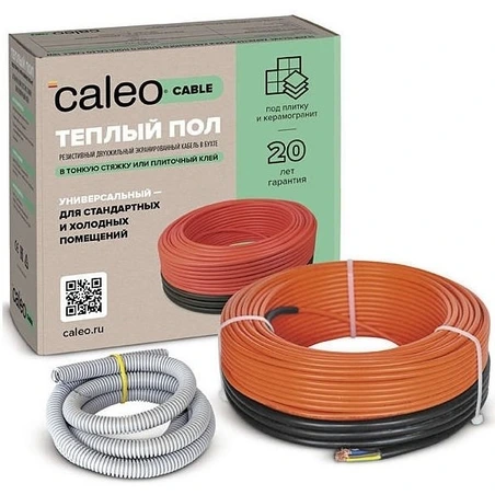 Нагревательный кабель 10 м<sup>2</sup> Caleo CABLE 18W-80