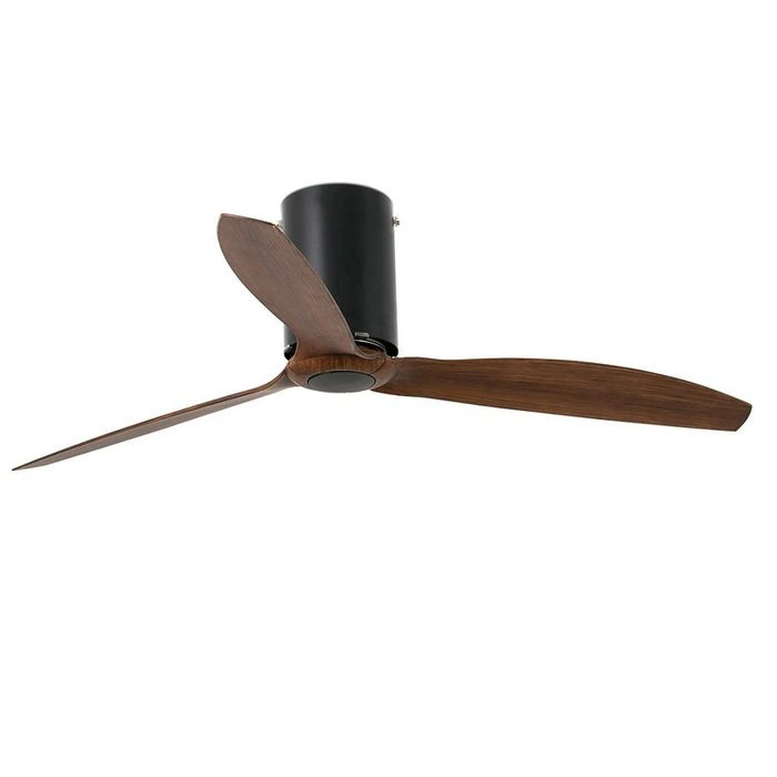 Вентилятор без подсветки Faro Barcelona Mini Tube Fan Wood Black (32042)