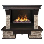 Электрокамин 3D (очаг+портал) с паром и звуком Real-Flame Rockland 26/HL АО-217 с очагом 3D CASSETTE 630 Black Panel