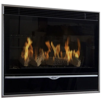 Встраиваемый газовый камин Karma ELEGANCE 67 Exclusive Slim line 15 silver