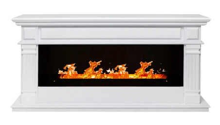 Линейный электрокамин Real-Flame ISLANDIA CST1000 WT-511 с очагом 3D CASSETTE 1000 LED RGB