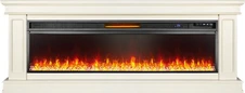 Линейный электрокамин Royal Flame Geneva 60 (слоновая кость) с очагом Vision 60 LOG LED