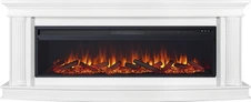 Линейный электрокамин Royal Flame Rome 60 (белый) с очагом Vision 60 LED
