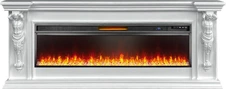 Линейный электрокамин Royal Flame Sparta 60 (белый) с очагом Vision 60 LOG LED