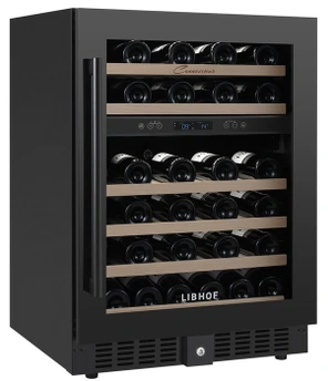 Встраиваемый винный шкаф 22-50 бутылок Libhof CXD-46 Black