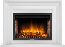 Электрокамин с широким очагом 2D Electrolux EFP/P-3020LS с порталом Firelight Stretto 30 белый