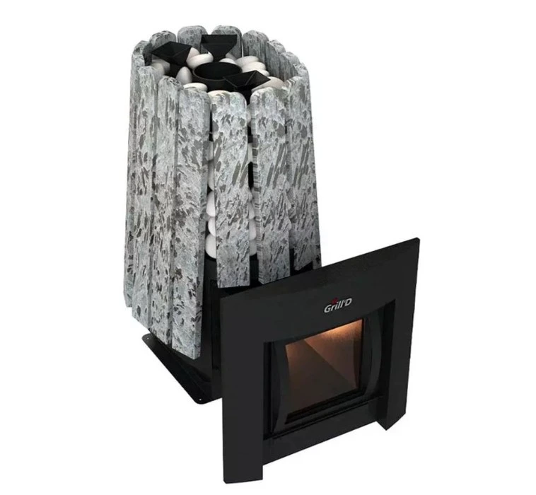 Дровяная печь Grill'D Cometa Vega 350 Window Max, Stone Pro