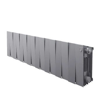 Биметаллический радиатор Royal Thermo Piano Forte 200 /Silver Satin 16 секц.