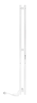 Электрический полотенцесушитель вертикальная лесенка INDIGO Style PRO (el) 120/10 Белый матовый