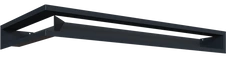 Вентиляционная решетка Kratki Люфт угловая правая графит LUFT/NP/9/8040/45S/G