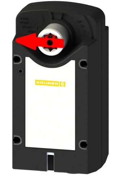 Электропривод Gruner 340-230-05-S2/8F12/RUS, с возвратной пружиной