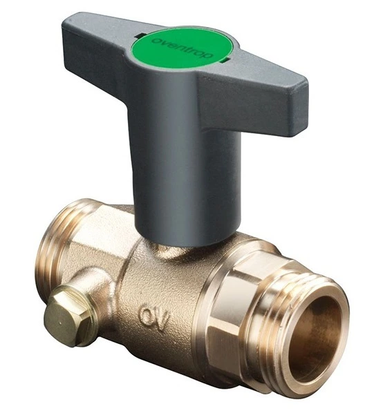 Шаровый кран Oventrop Optibal TW Ду 20, PN10, G 1" x 1", бронза