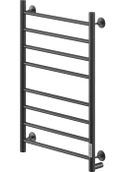 Электрический полотенцесушитель лесенка Ника WAY-2 80/50 RAL9005 черный матовый правый тэн